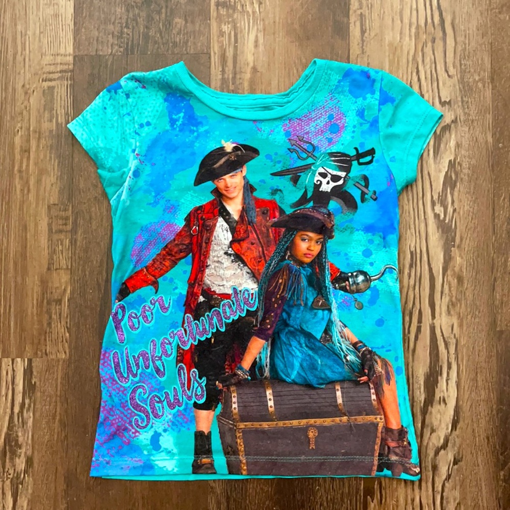 Disney Descendants Uma Girls Teal Shirt